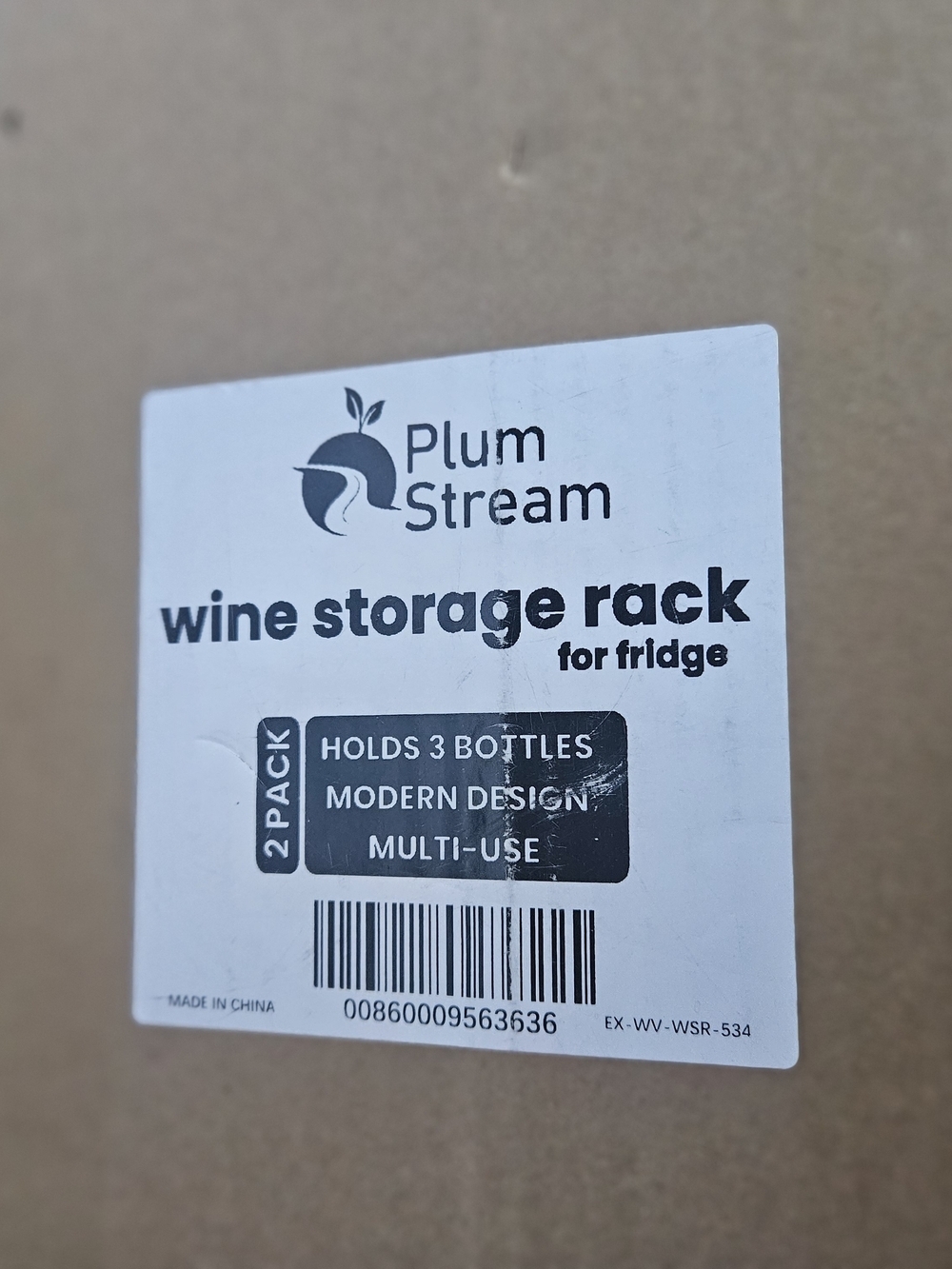 Clear Stackable Wine Bottle Organizer Rack - Home Storage - Picture 2 of 5